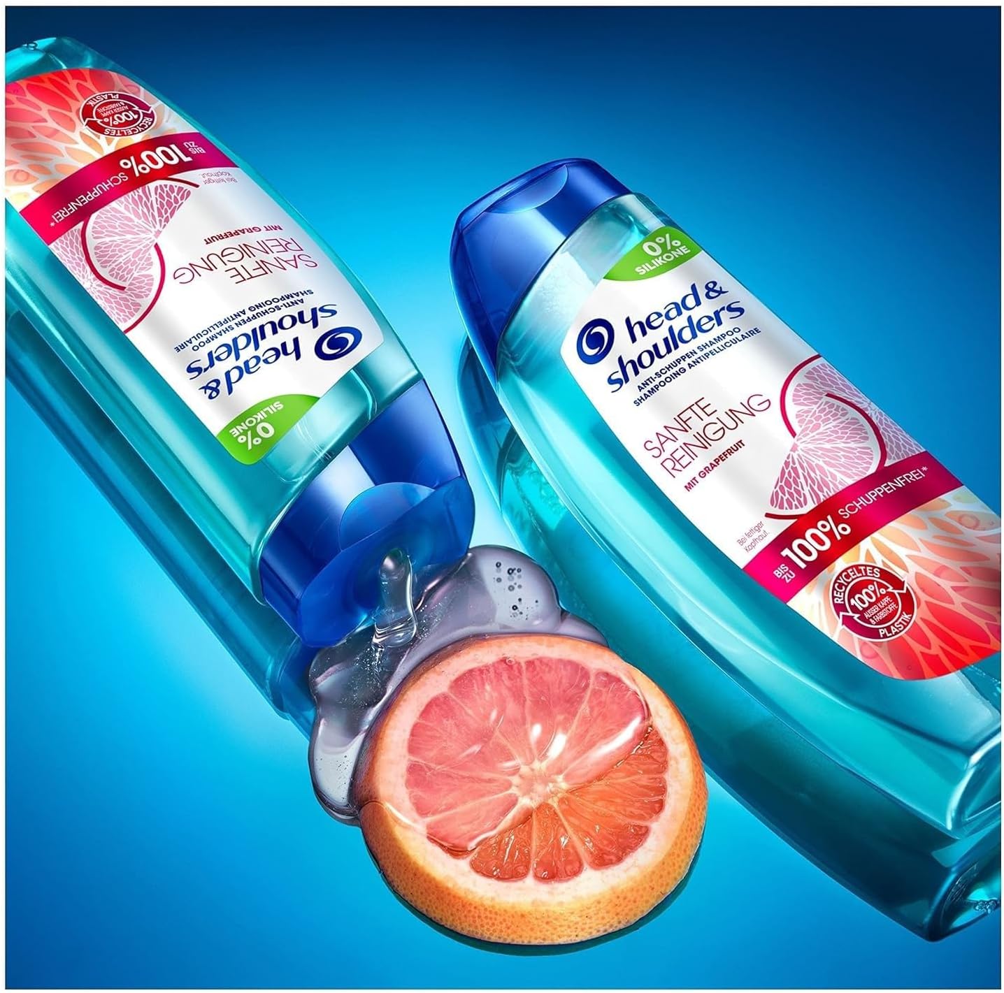 Detalle 2 de Head & Shoulders grapefruit anti-roosshampoo, siliconenvrij, 250 ml