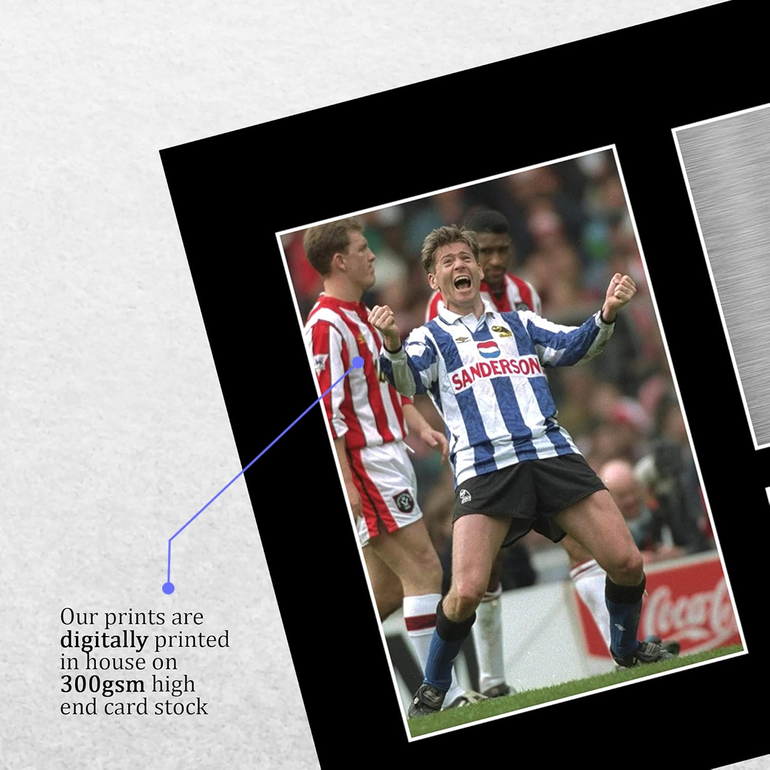 Thumbnail 3 de HWC Trading A4 Chris Waddle Signed Autograph Print – Sheffield Wednesday Fan Gift