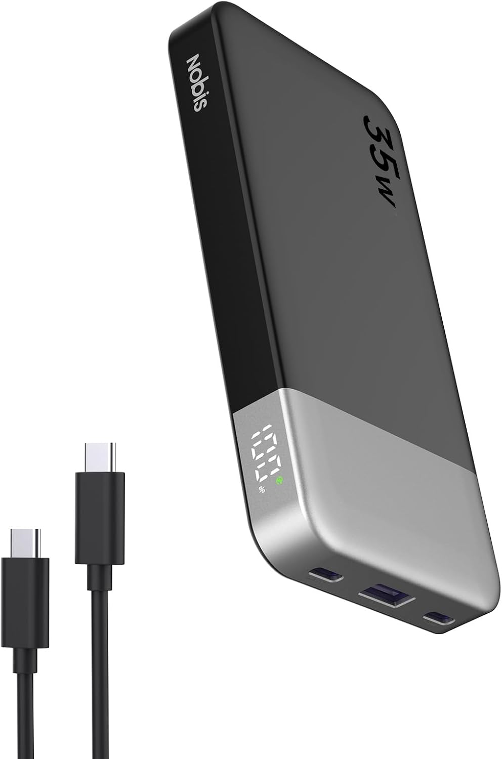 Thumbnail 6 de NOBIS Power Bank 35W Portatile da 10.000 mAh con ricarica rapida 2 USB-C e USB-A e display digitale
