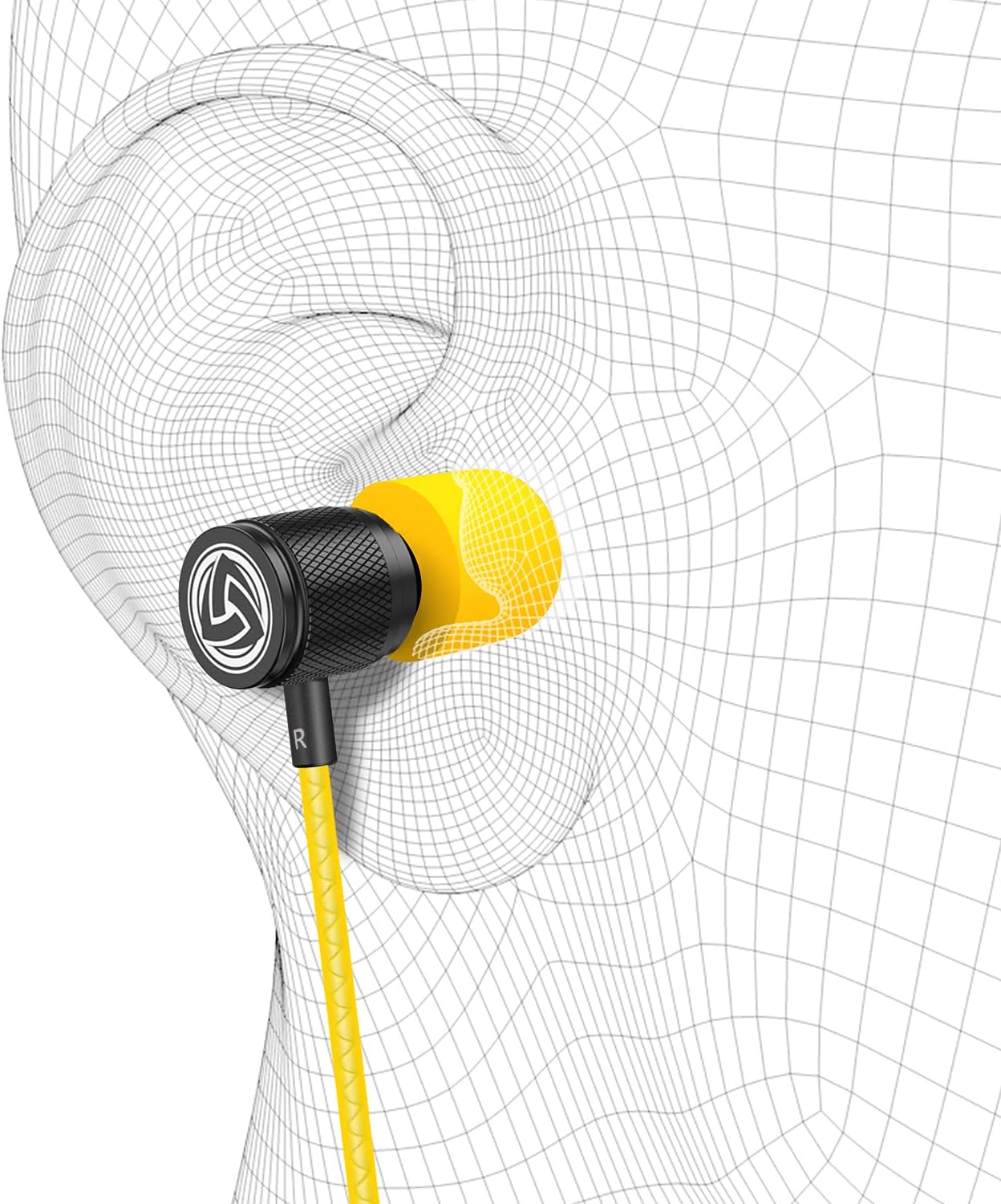 Detalle de Ludos ULTRA Wired Earbuds with Microphone, Volume Control & Noise Isolation (5 Year Warranty)
