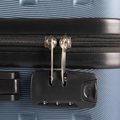 Thumbnail 6 de T-LOVENDO.ES Maleta de cabina con 4 ruedas giratorias 55x40x20 (azul marino) y candado de combinación