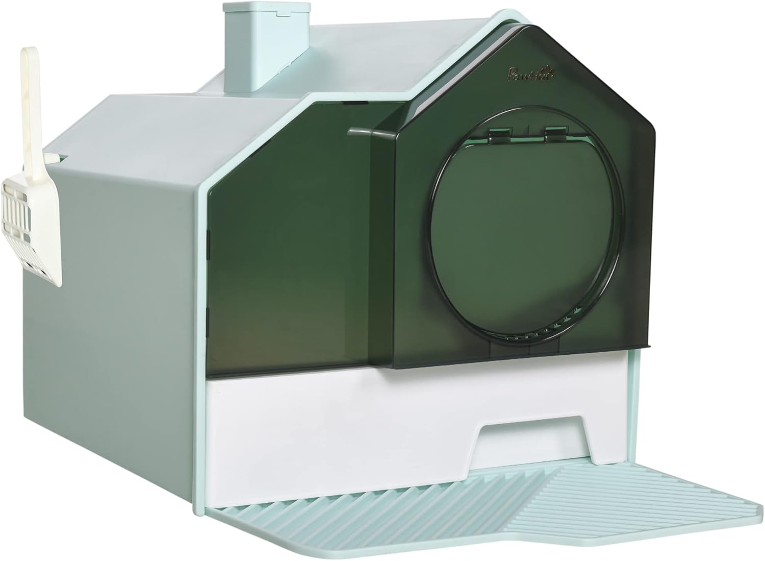 PawHut Arenero Cubierto para Gatos 47x45x42 cm