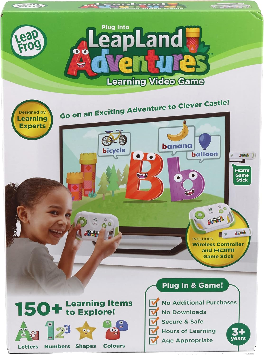 Detalle de LeapFrog LeapLand Adventures kids game console with 150+ learning activities (3 years+)