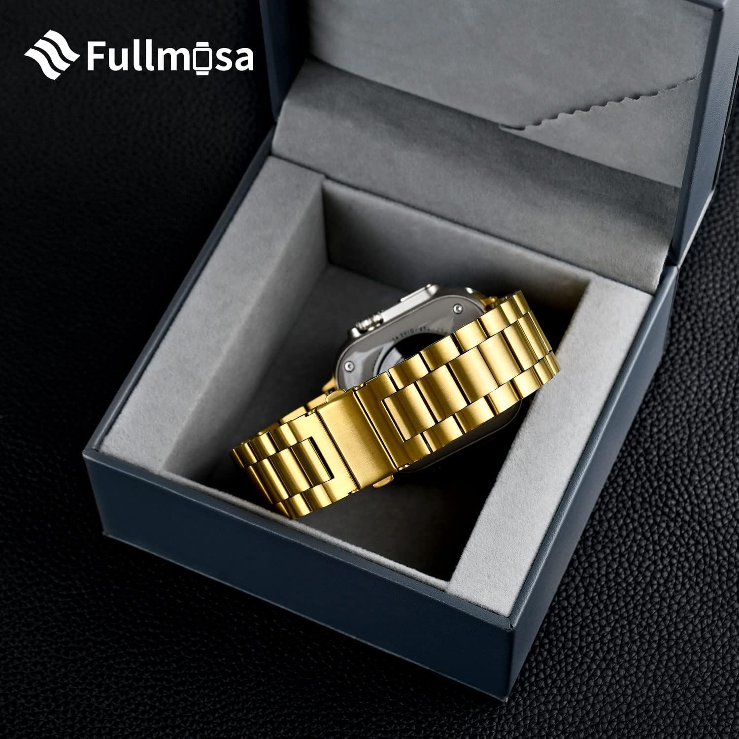 Thumbnail 6 de Fullmosa Metal Strap for Apple Watch Ultra 49mm – Stainless Steel Replacement Band with Protective Case