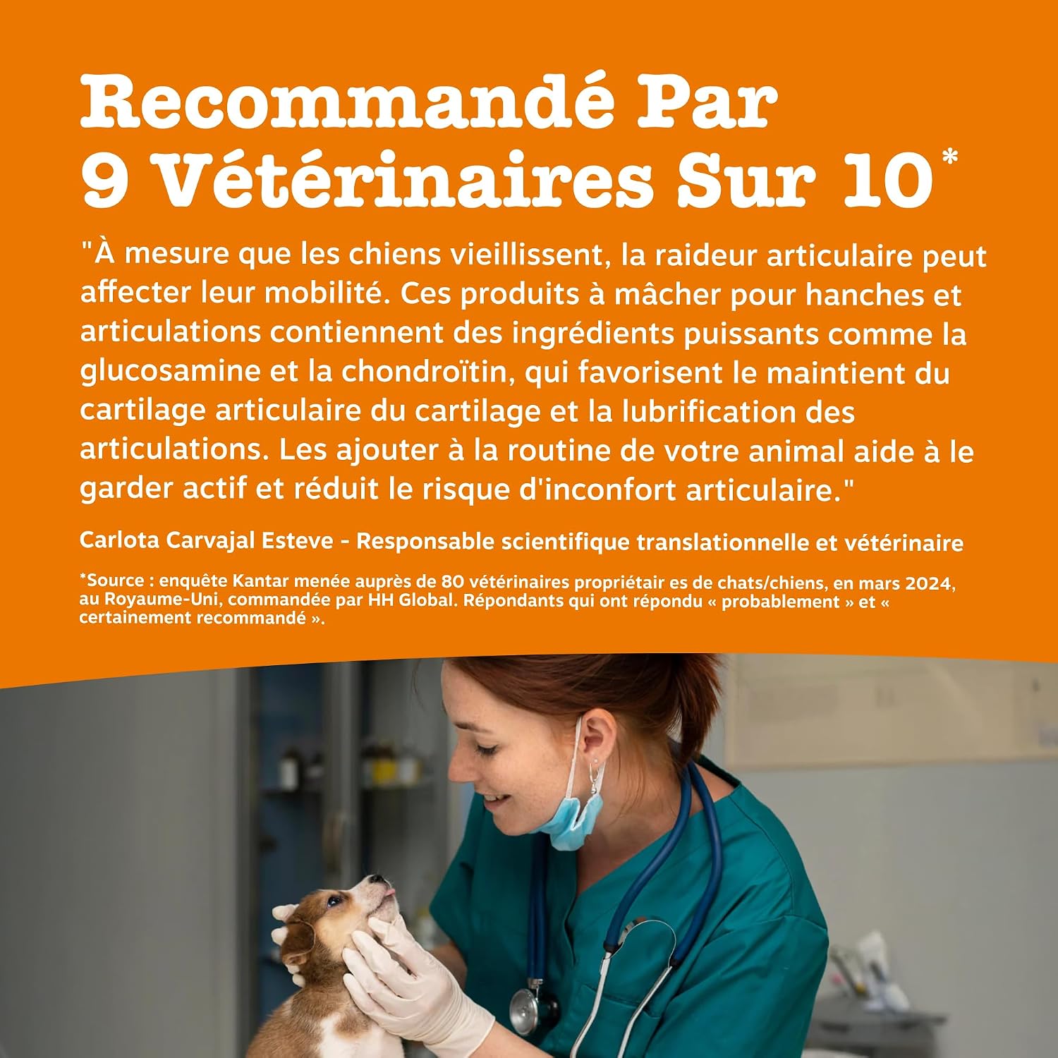 Detalle 2 de Zesty Paws Hip & Joint Mobilité – Friandise cœur pour chiens, glucosamine et chondroïtine – Ovopet et moule verte de Nouvelle-Zélande – 90 unités