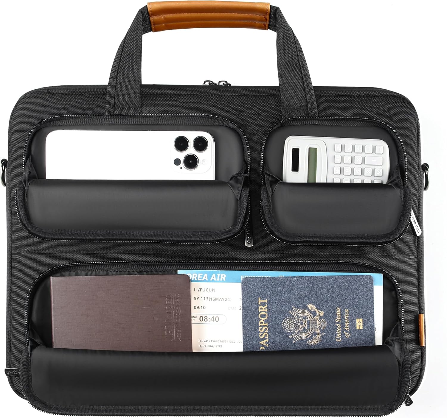 Detalle de DOMISO 17 inch Laptop Bag for Men – Versatile, protective briefcase for everyday work