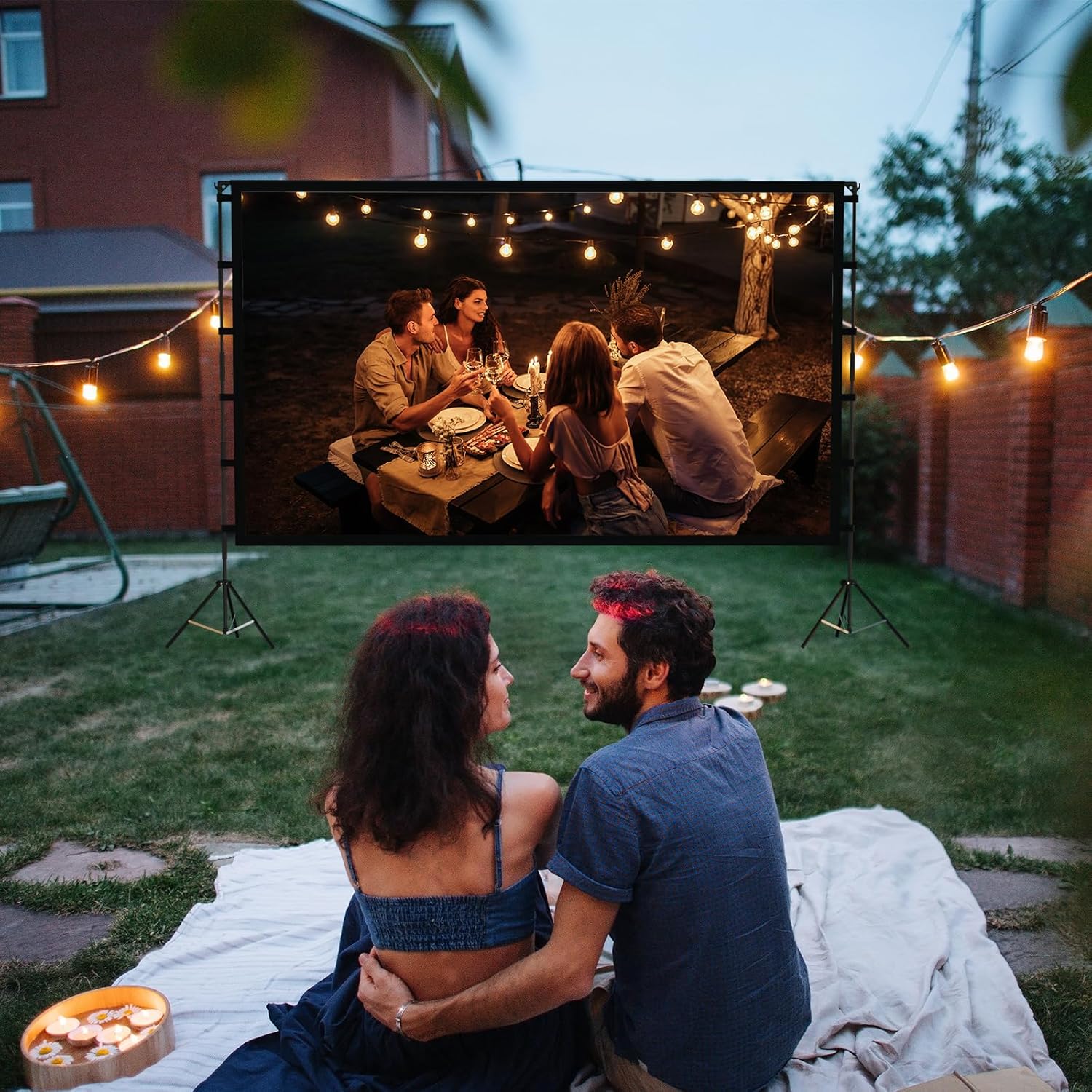 Detalle 2 de Vamvo 120" Outdoor Projector Screen