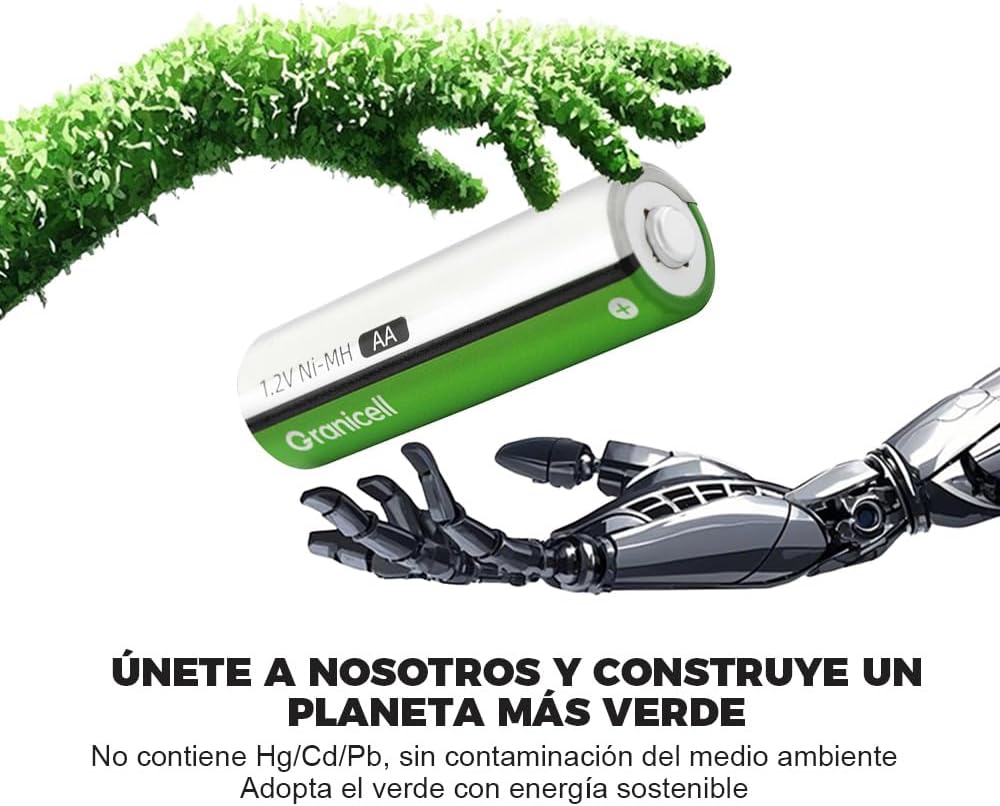 Detalle de AA NiMH Akku Granicell 2800 mAh 12er Pack