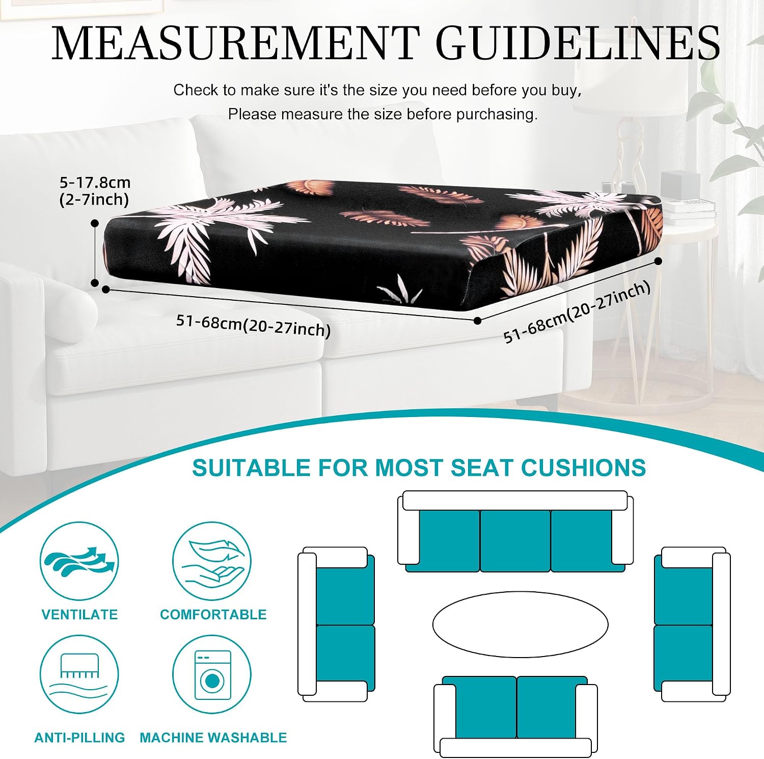 Detalle 2 de Outdoor Cushion Covers, 14-Piece Set