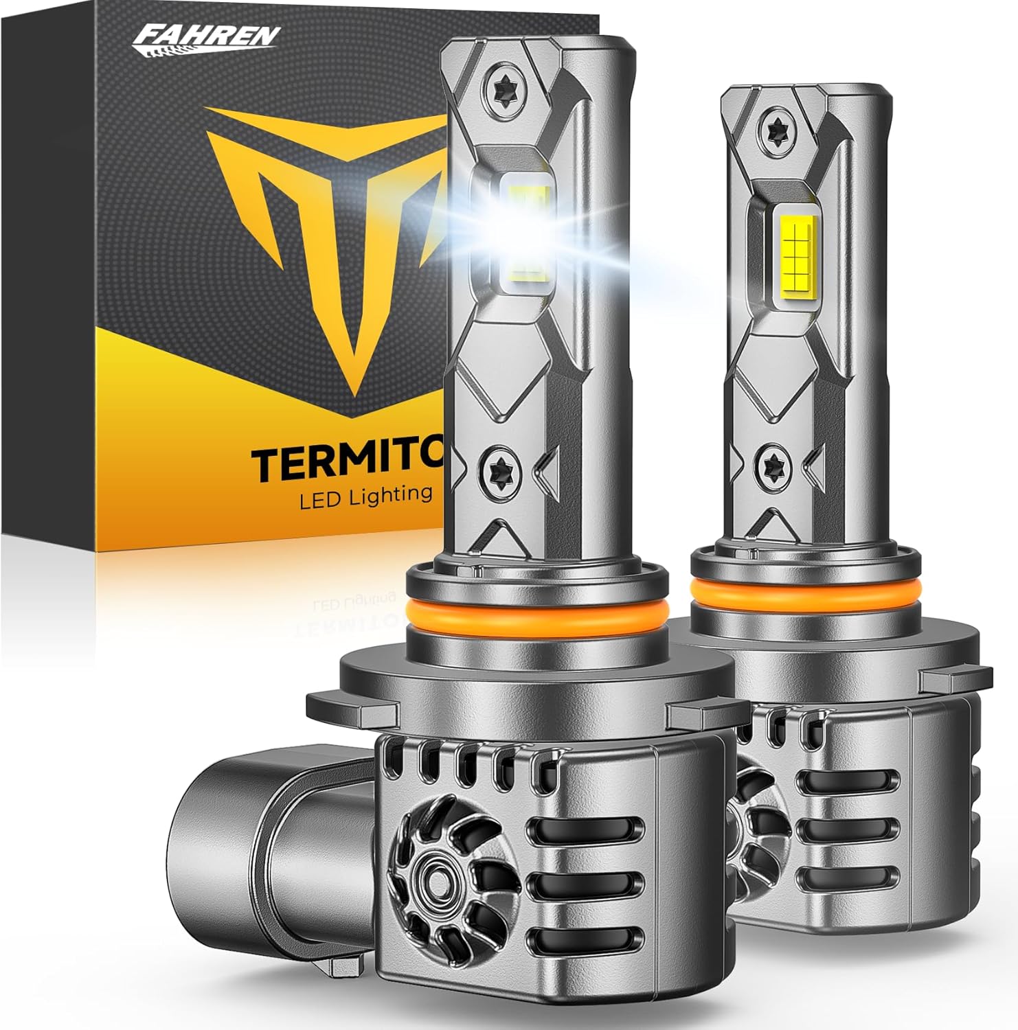 Detalle de Termitor Upgraded 7th-Gen 9005/HB3 Light Bulbs: 110000LM, 6500K, Plug-and-Play Duo