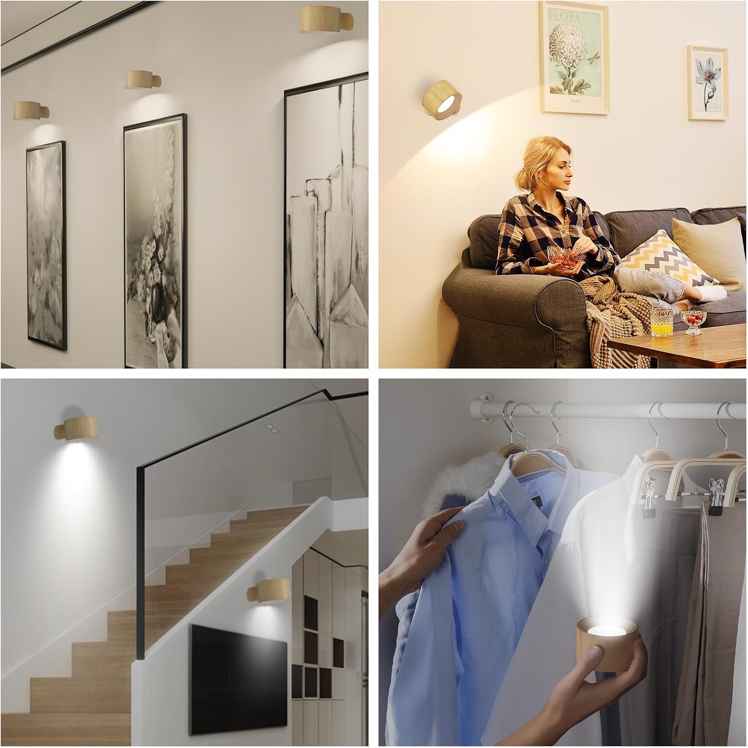 Thumbnail 5 de Battery Operated Wall Light 360° LED