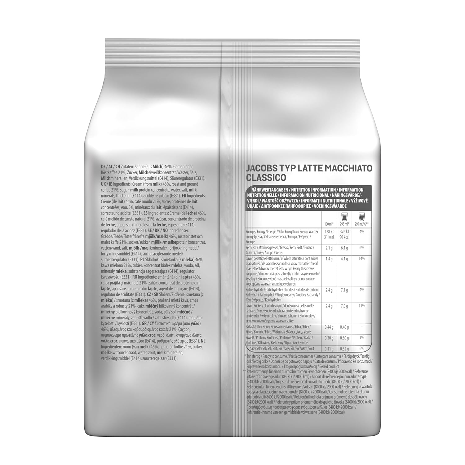 Detalle 2 de Tassimo Jacobs Typ Latte Macchiato Classico Kaffeekapseln, 40 Stück (5 x 8 Pads)