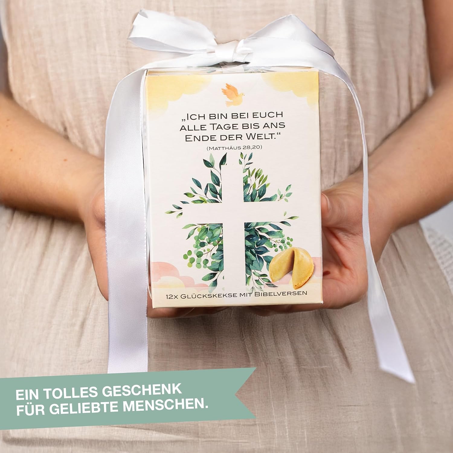 Thumbnail 6 de FOOD crew Bibel Glückskekse (12 Stück) in christlicher Geschenkbox – einzeln verpackt für Taufe, Kommunion & Co.