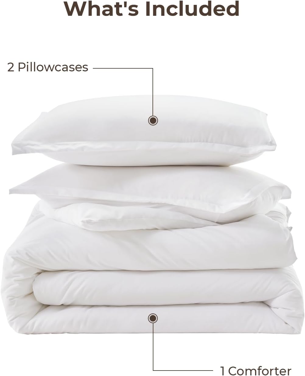 Thumbnail 6 de Litanika White Comforter King Size 3-Piece Lightweight All-Season Set