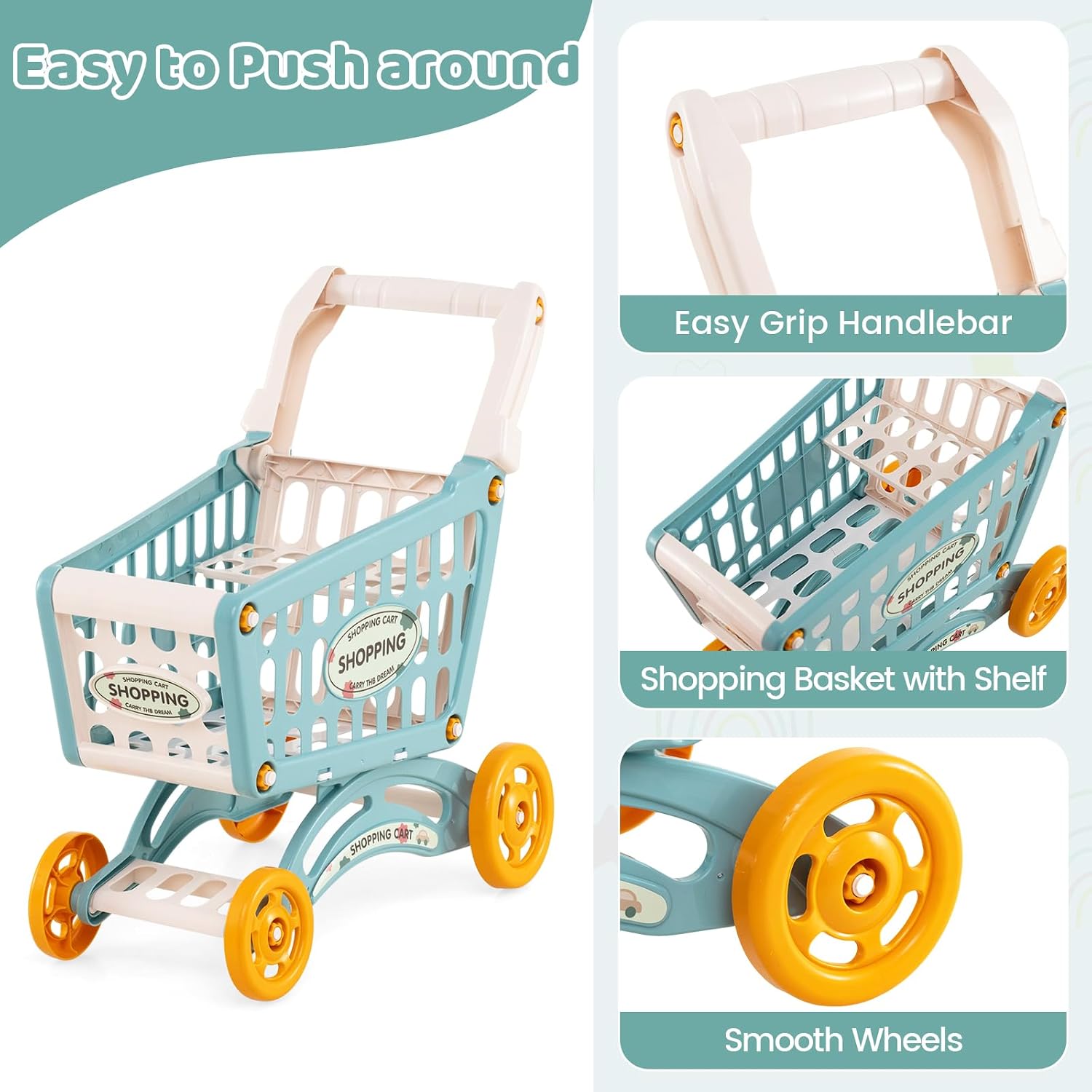 Detalle 1 de Costzon Grocery Store Playset, 76-Piece