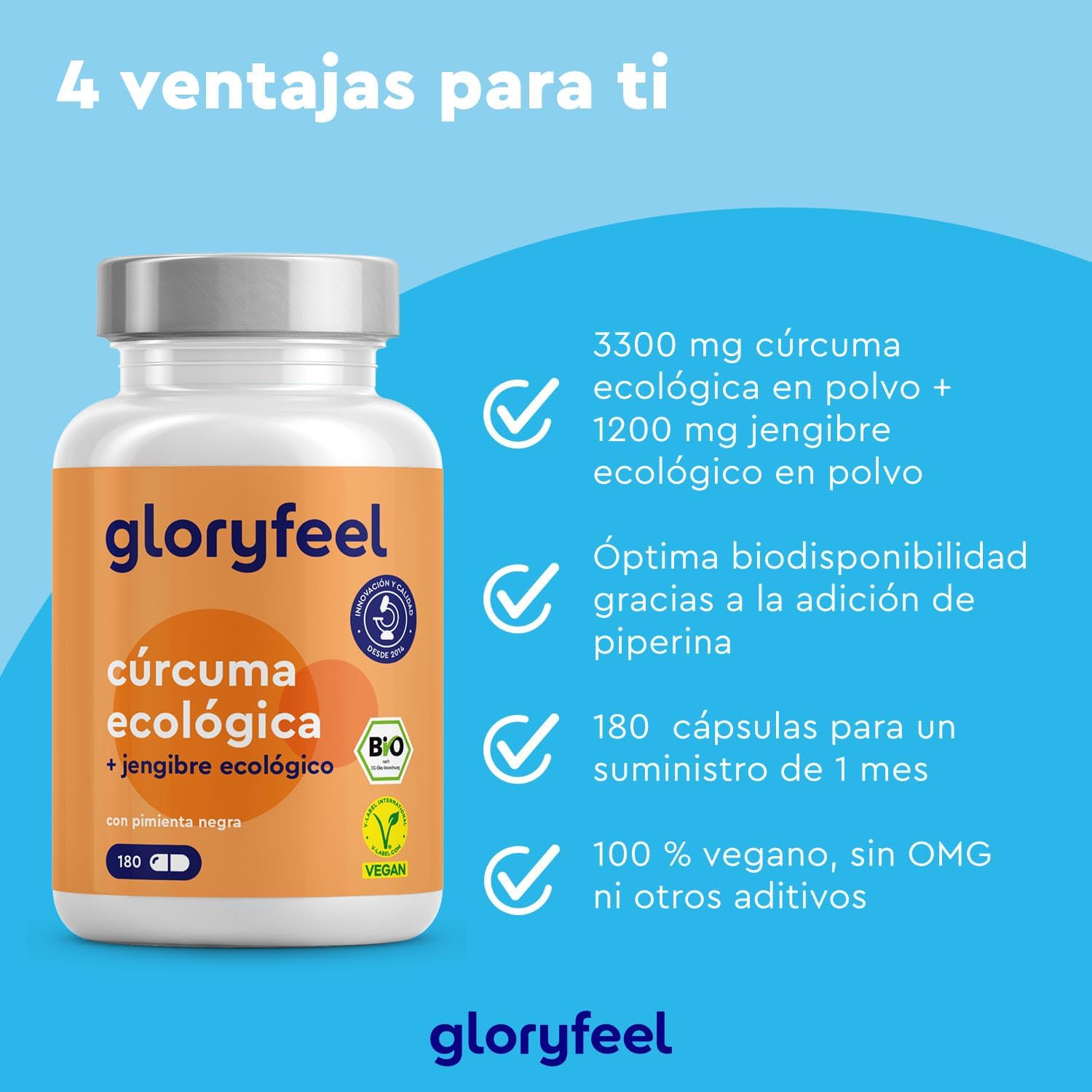 Detalle 2 de Curcuma con Jengibre y Pimienta negra 4.602mg