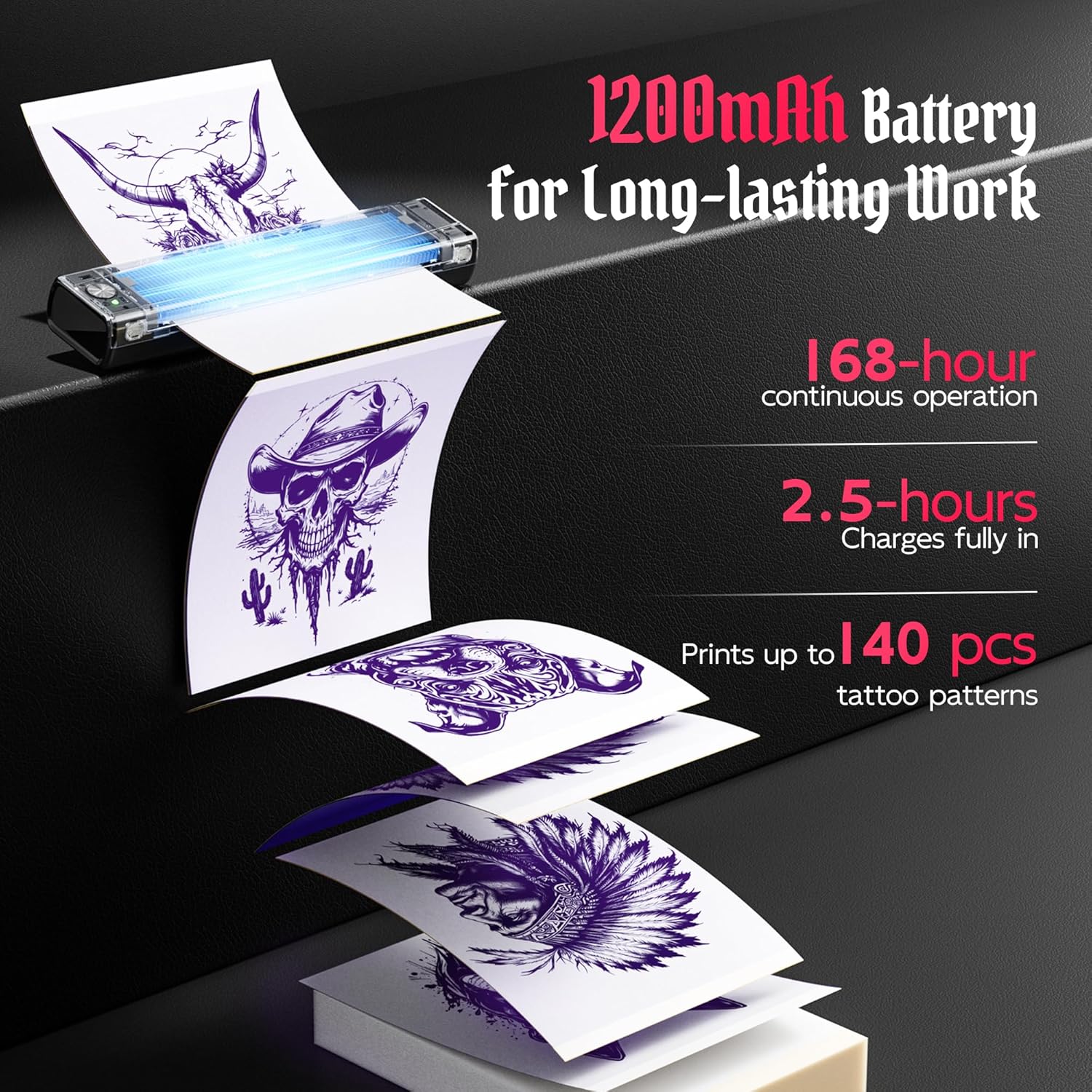 Thumbnail 2 de TATTMUSE 2026 Tattoo Stencil Printer 10pcs 🖨