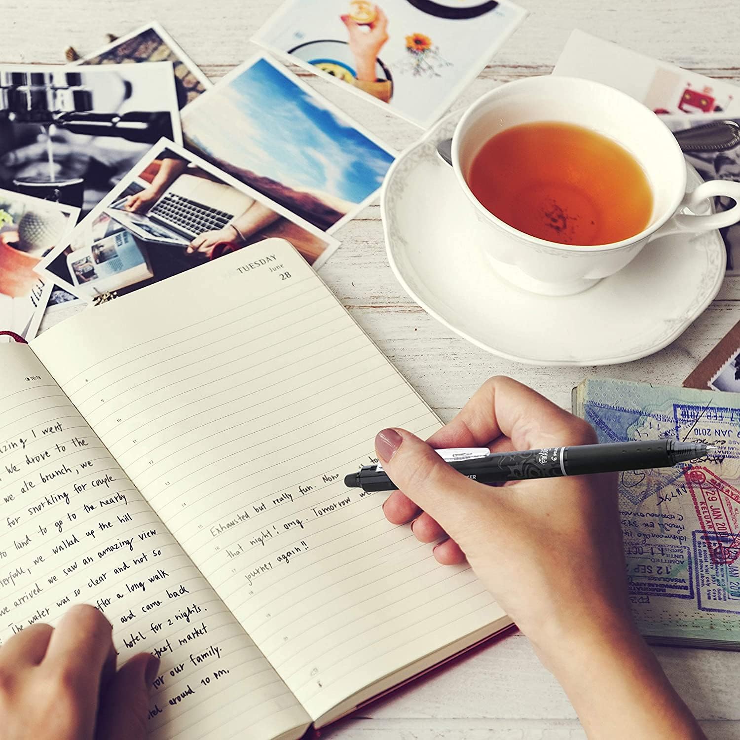 Thumbnail 4 de Pilot FriXion Erasable Gel Pens 0.7 mm, Pack of 10 🖊️