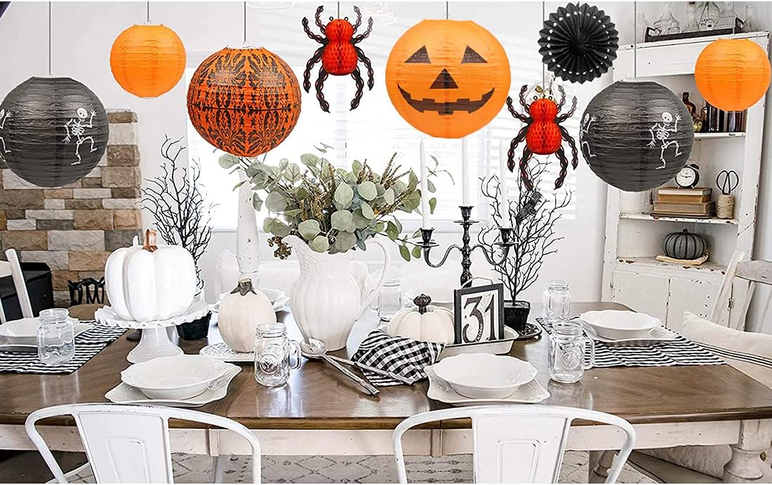 Detalle 2 de UNIQOOO Halloween hanging decorations 12-piece set