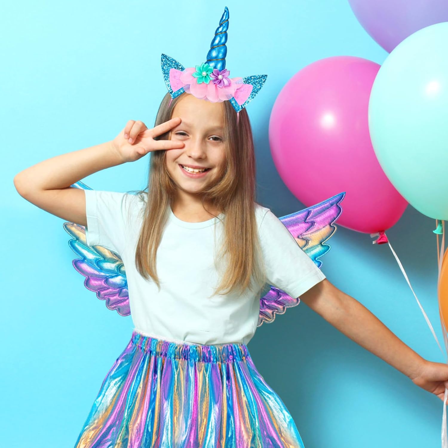 Detalle 2 de HIFOT Unicorn Costume Tutu Skirt for Girls ðŸŽ