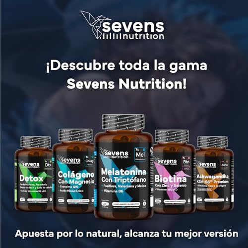 Thumbnail 8 de Melatonina Pura 1,9 mg con Triptófano – SEVENS NUTRITION. Pastillas para dormir bien