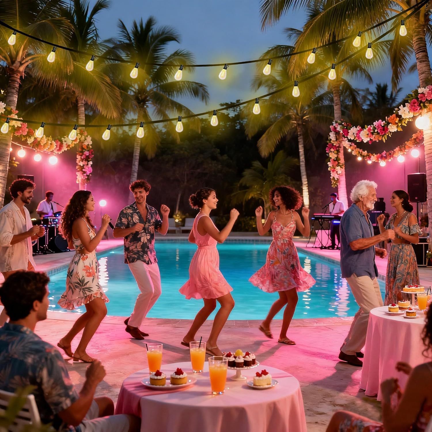 Detalle 2 de smareal 200FT Outdoor String Lights 200ft LED Patio