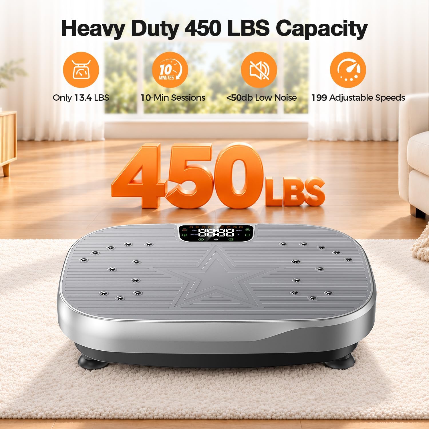 Thumbnail 1 de Vibration Plate Exercise Machine, 450 lb Capacity