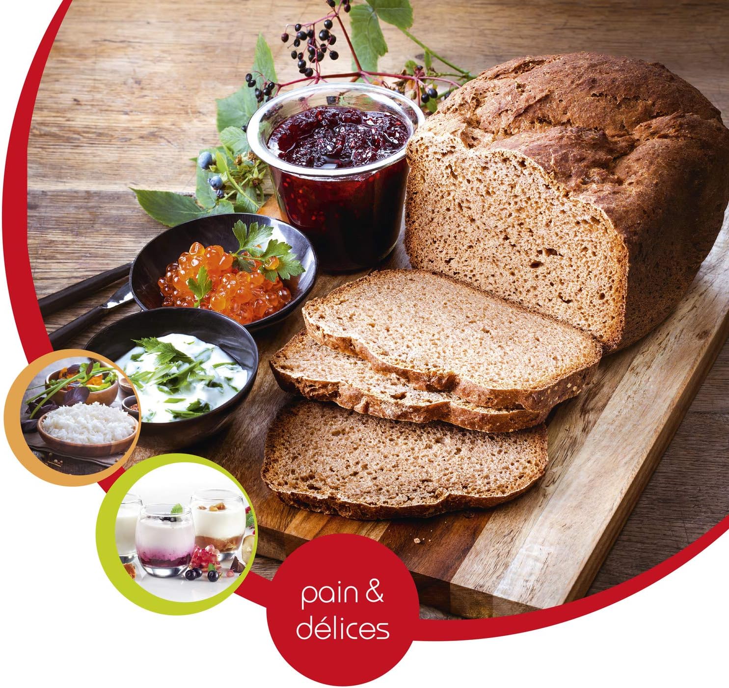 Thumbnail 5 de Moulinex Pain & Délices OW240E30 – machine à pain 1 kg, programmes automatiques (sans gluten, yaourt, pizza)