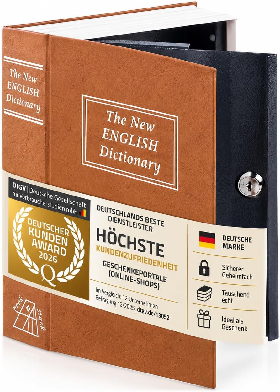 Detalle de GOODS+GADGETS 25457402 Book Safe, 24 x 15 cm, Key Lock, Steel Walls