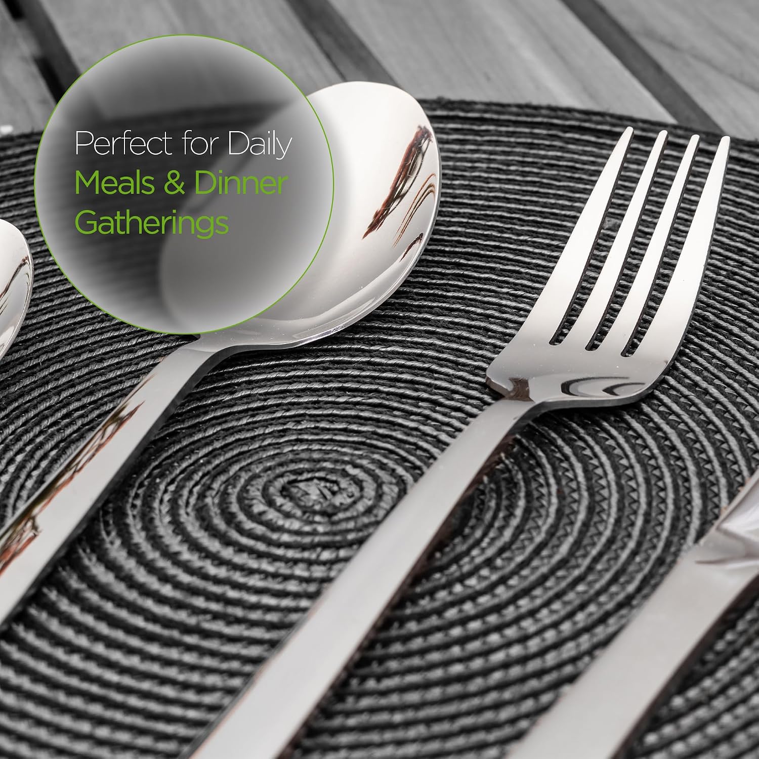 Detalle de Cutlery Set - 4 Piece Stainless Steel Cutlery for 1 Person