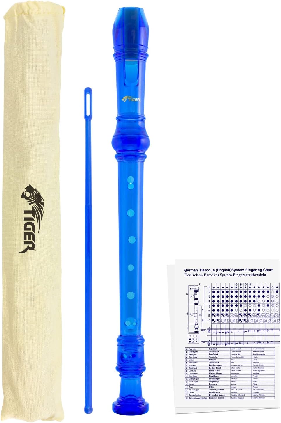 Thumbnail 6 de Tiger REC7-PK Descant/Soprano School Recorder - Pink