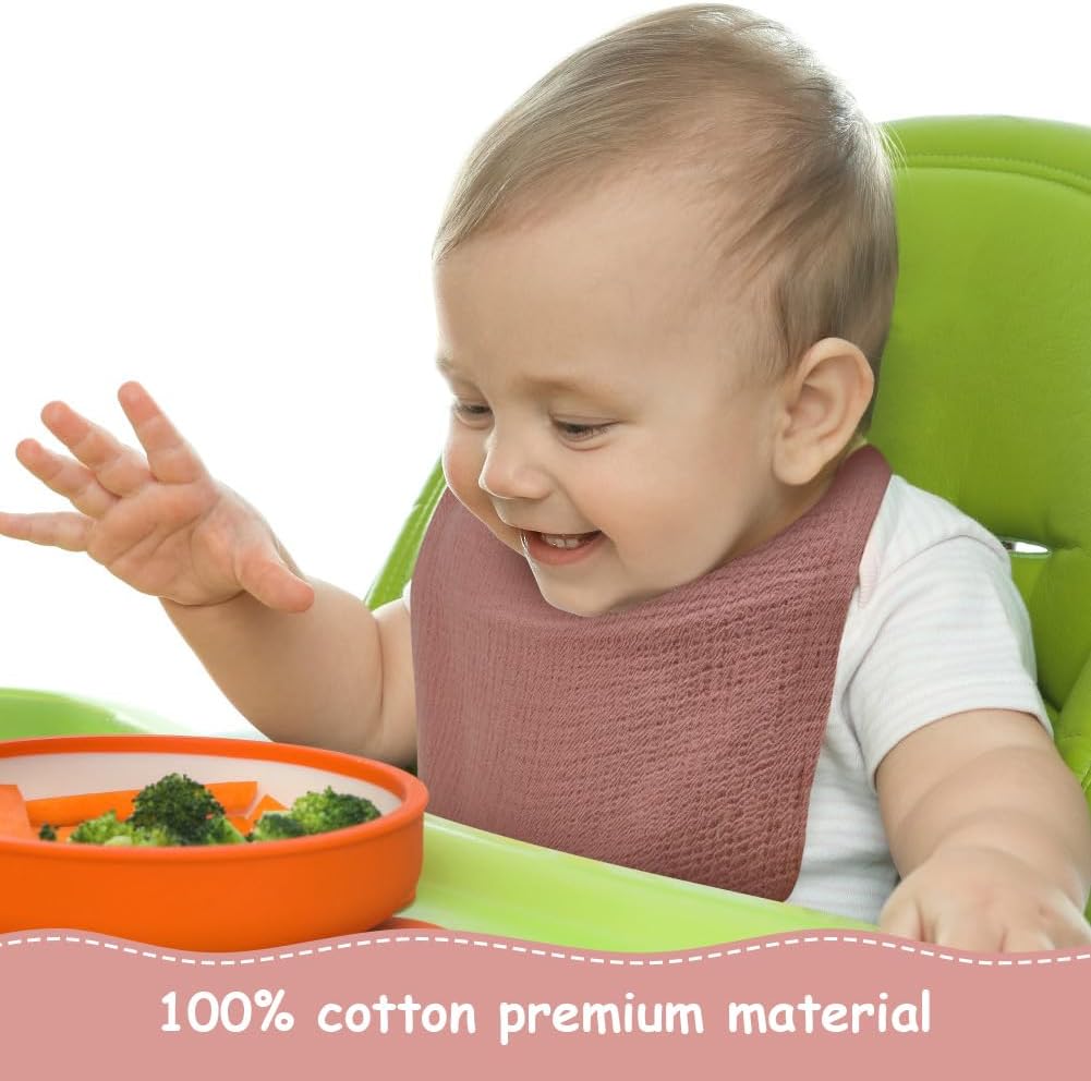 Detalle de Aolso Serviette Visage Bébé Extra Douces Lavable – Langes coton biologiques 30×30 cm (6 pièces)