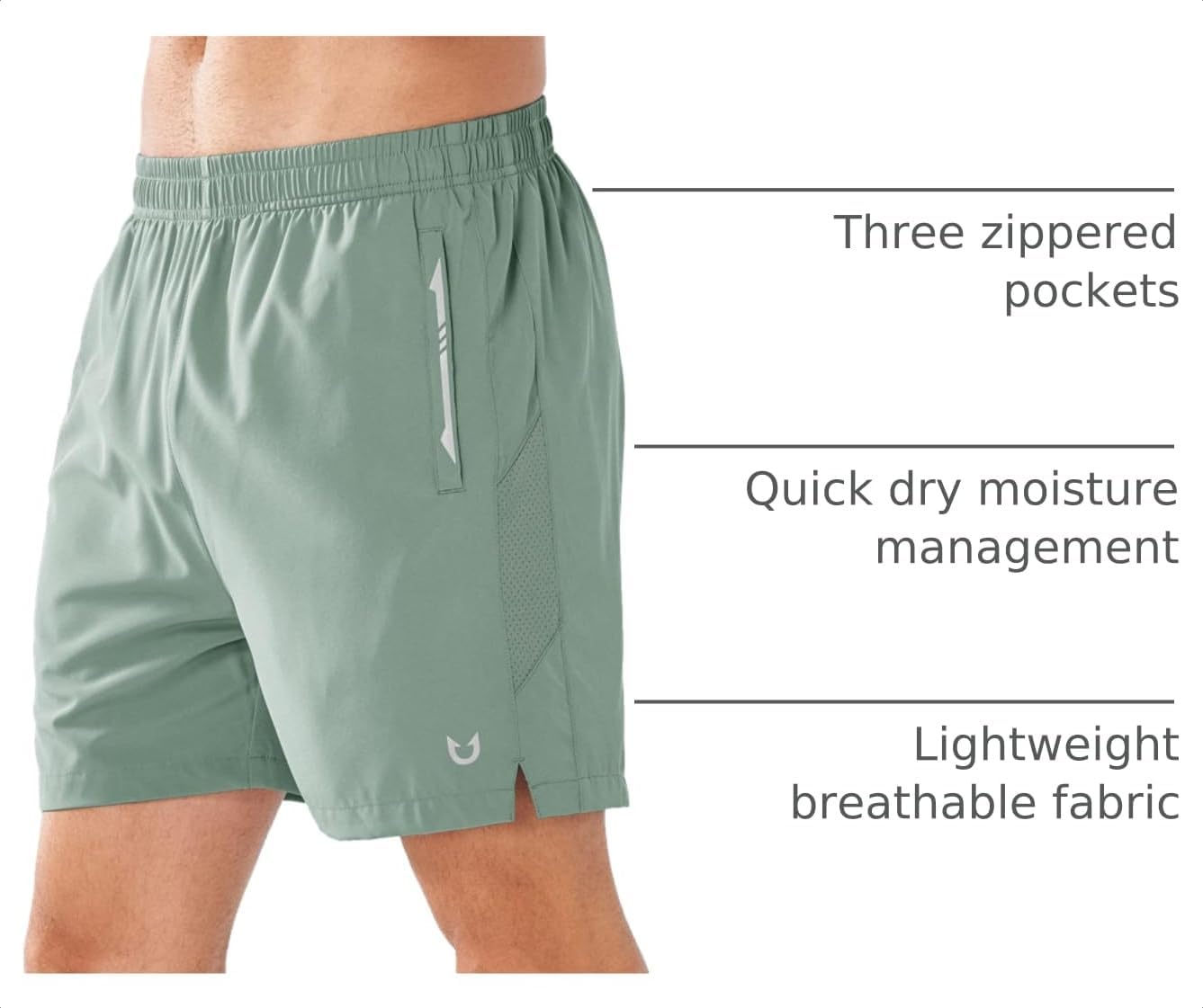 Detalle 2 de NORTHYARD Men's Running Shorts 5-Inch Inseam