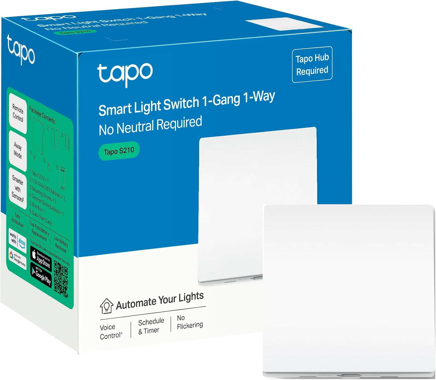 Detalle de Tapo S210 Smart Light Switch 1 Gang