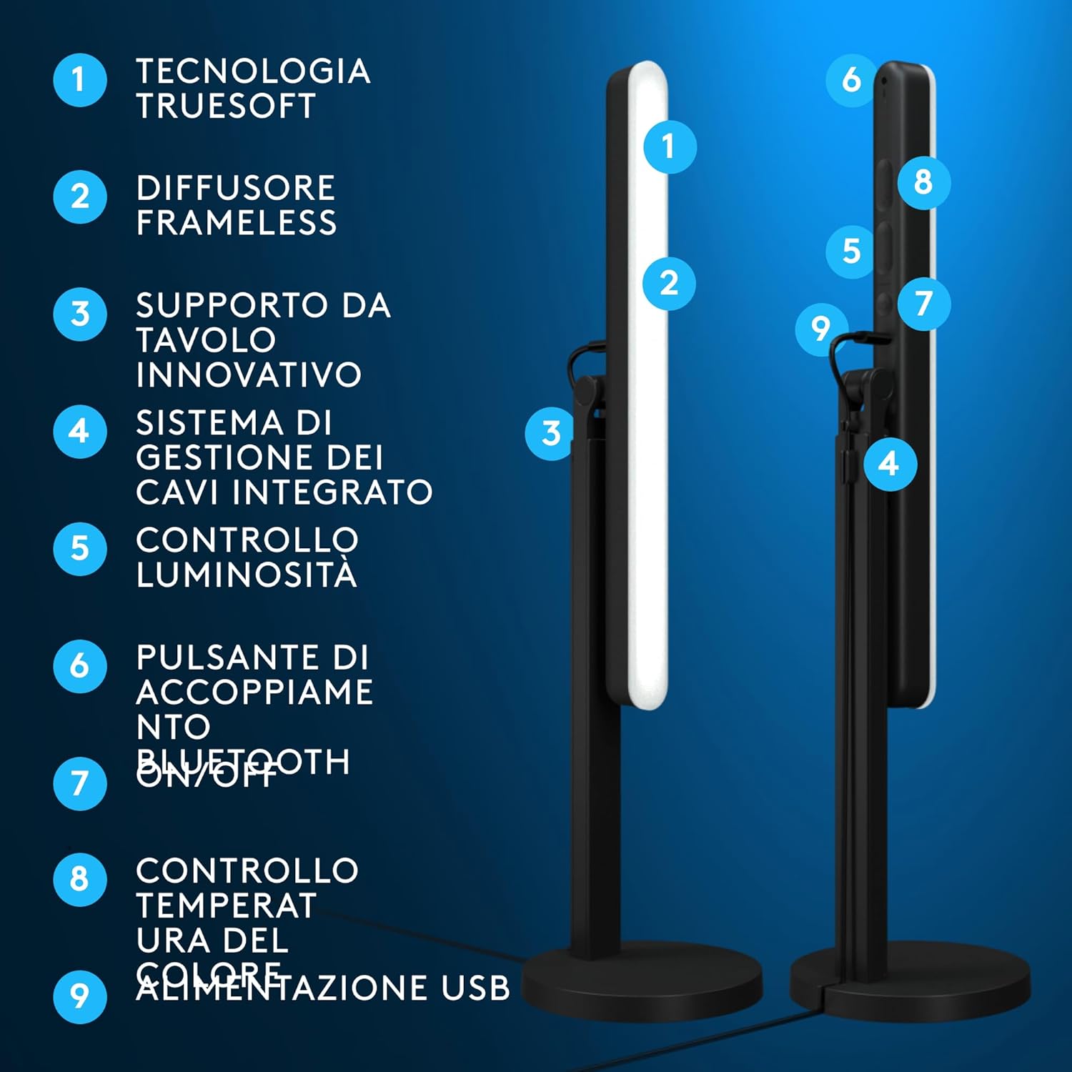 Thumbnail 4 de Logitech G Litra Beam luce da scrivania 2700–6500 K