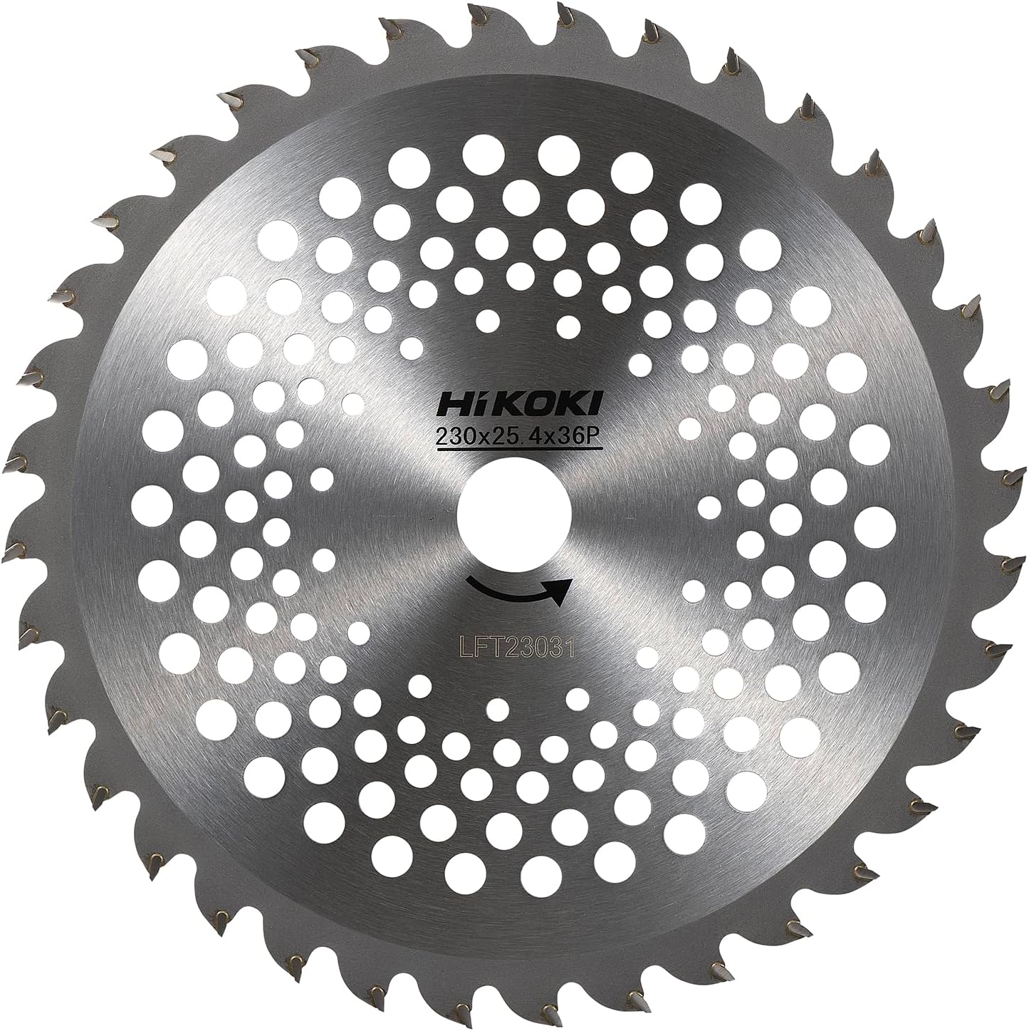 Detalle 2 de HiKOKI 0060-0419 刈払機用チップソー 230mm 軽量ハイメッシュ・36刃
