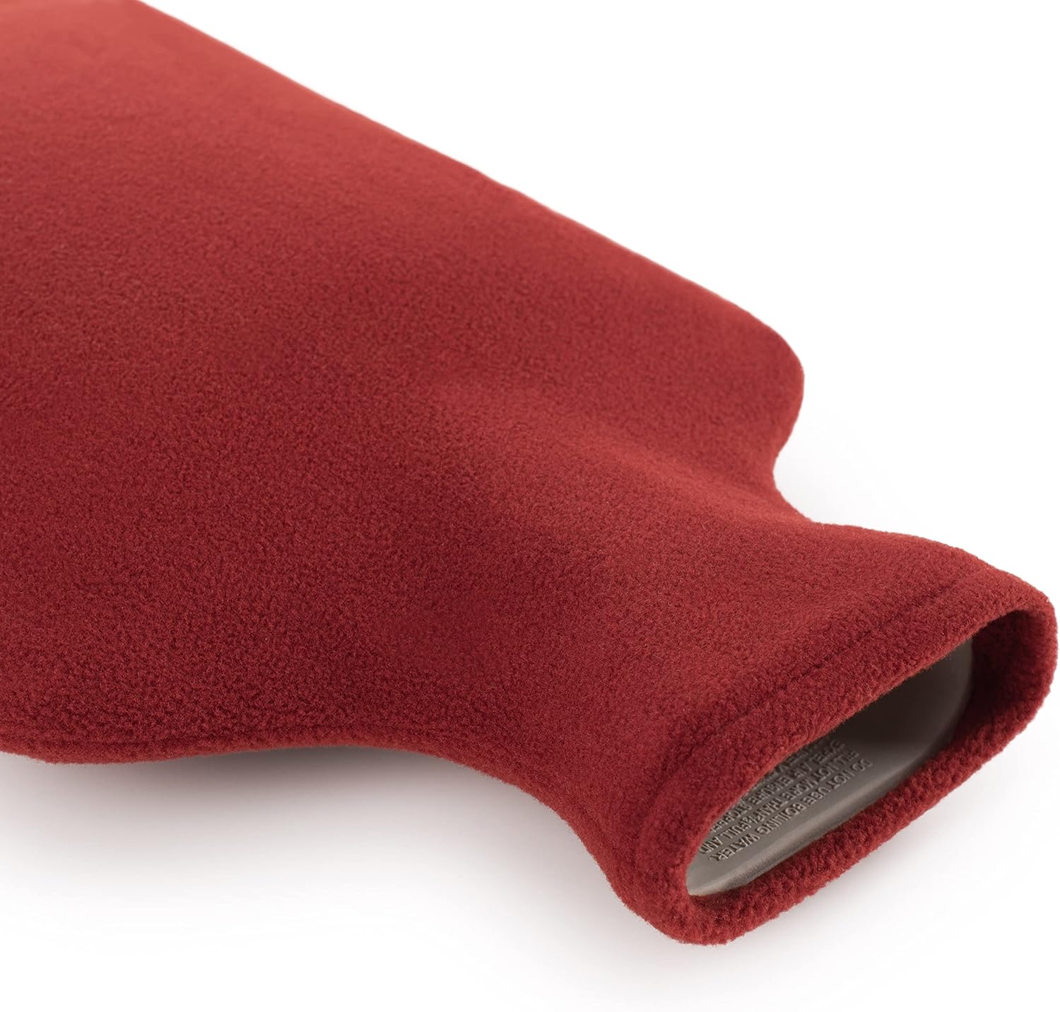 Detalle de Blumtal Bouillotte Eau Chaude en Caoutchouc avec Housse Amovible Polaire – 1,5 L, rouge