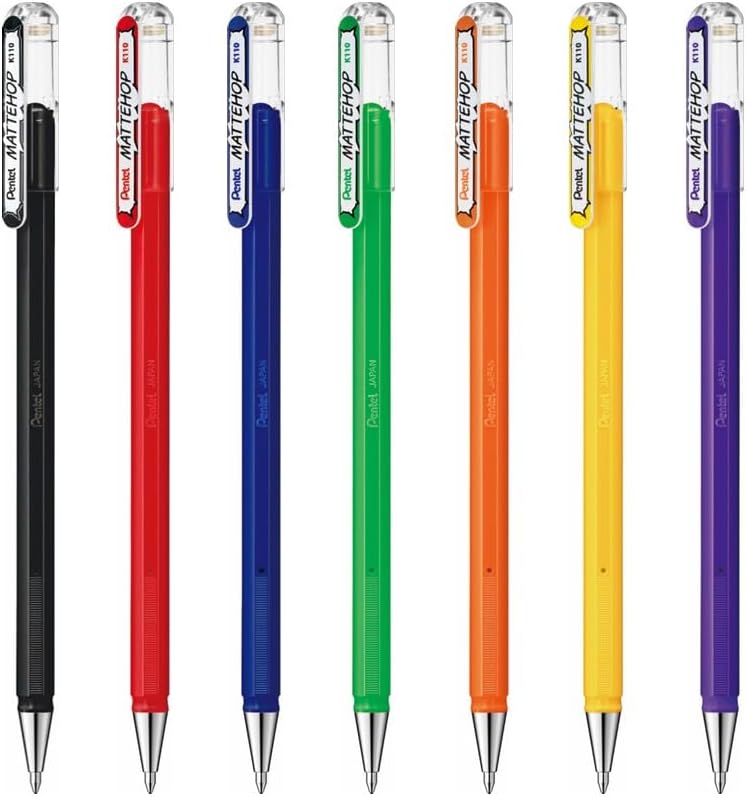 Thumbnail 2 de Pentel Mattehop Gelroller 1,0 mm – 7er Set in Originalfarben