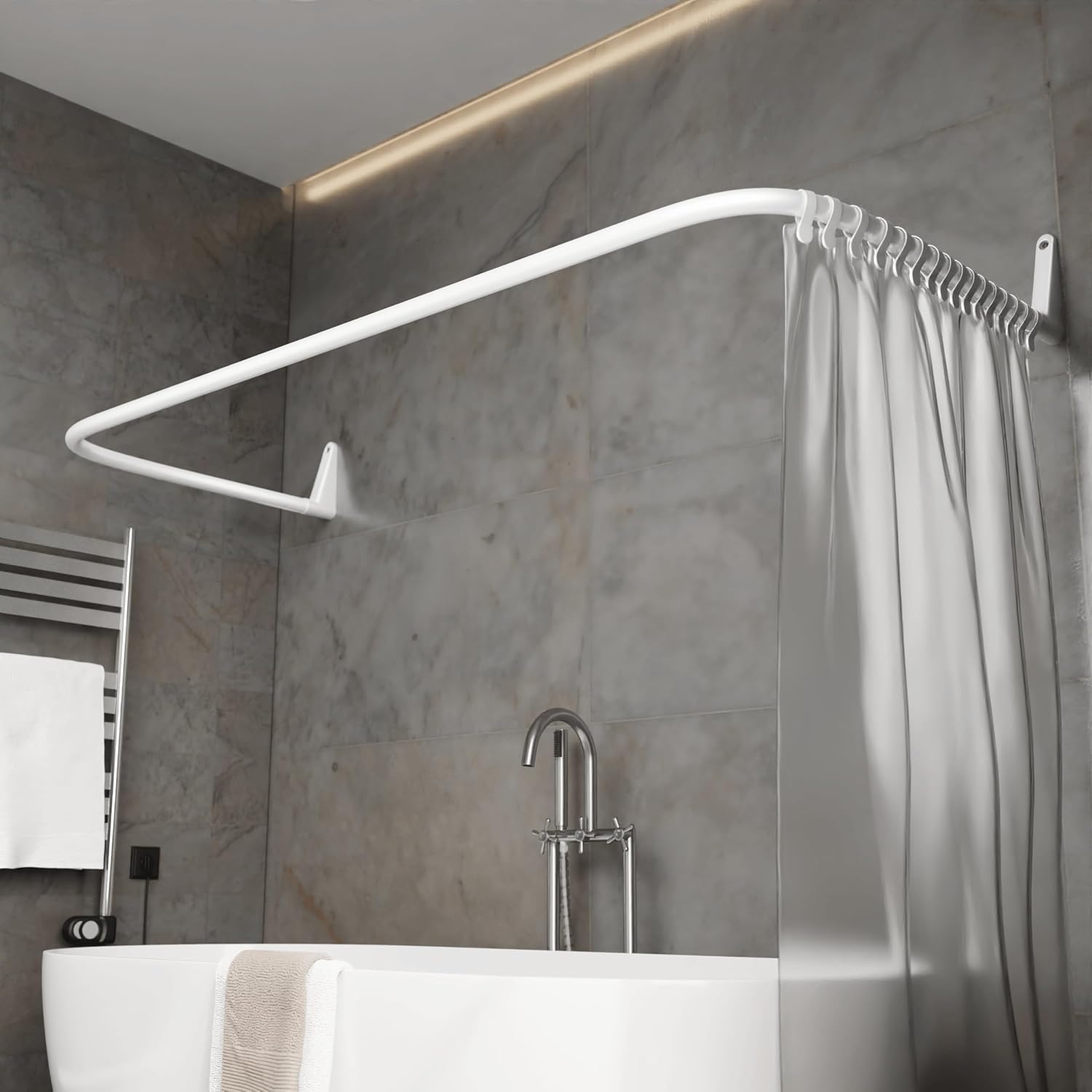 Erica barre de douche en U 70x165x70 cm