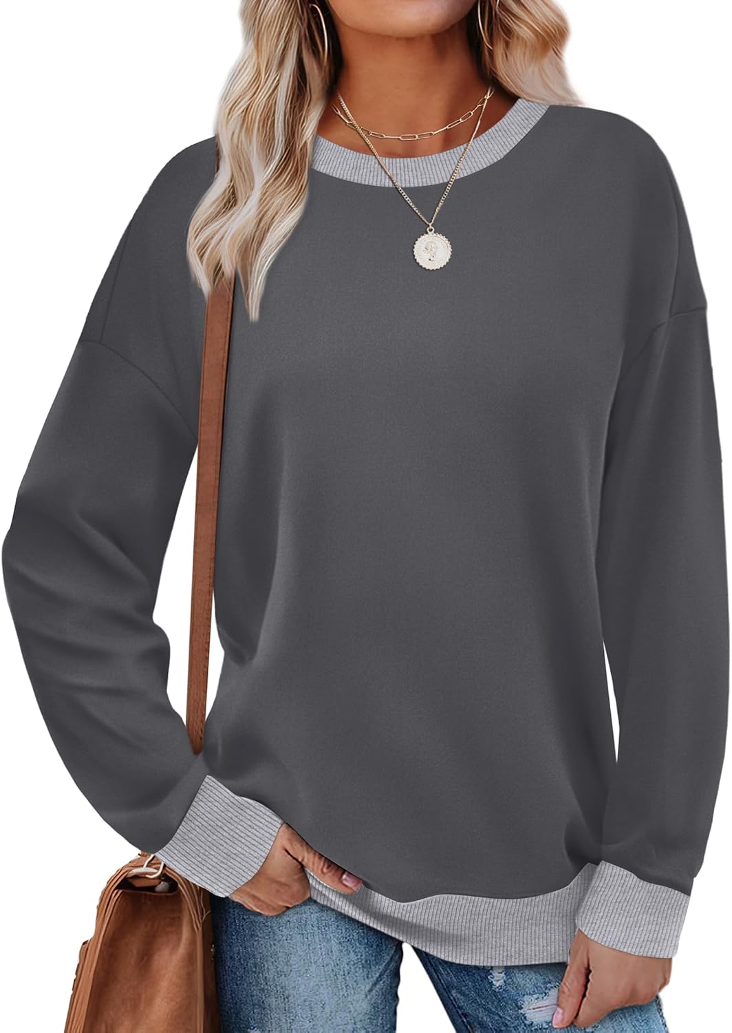 Detalle 2 de Saloogoe Women's Sweatshirt Crewneck