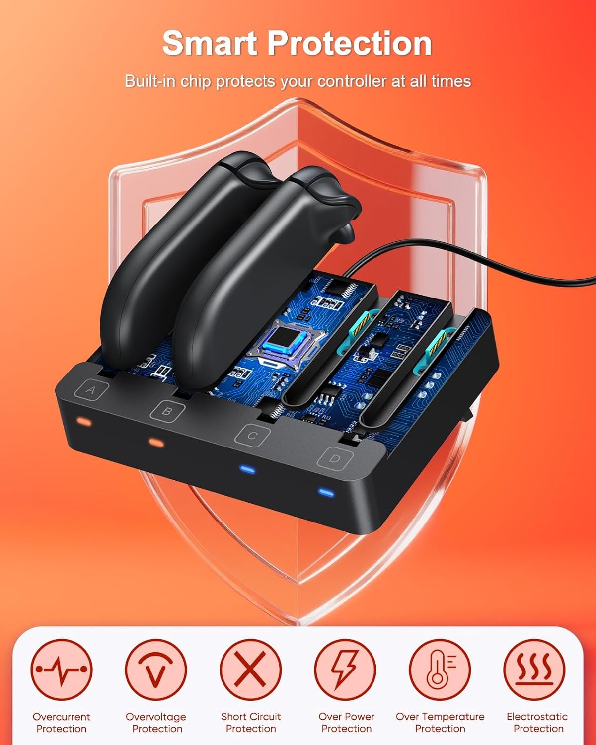 Thumbnail 5 de FYOUNG Switch Controller Ladestation 4er