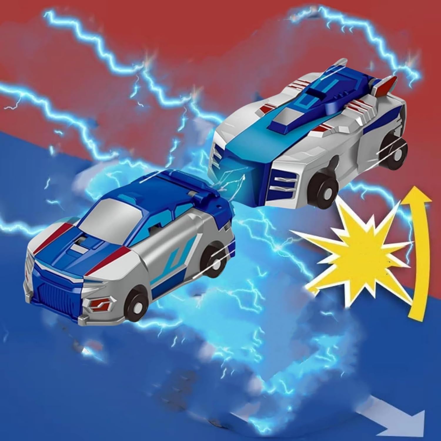 Detalle de Felly Dragon transforming car robot toys (2-car set) with magnetic automatic deformation