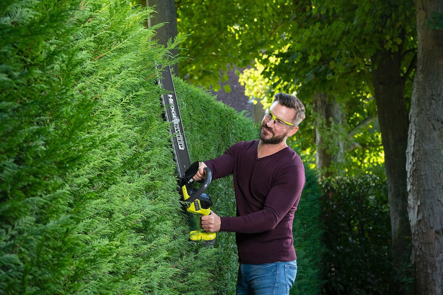 Thumbnail 4 de Ryobi RY18HT55A-0 18V ONE+ Cordless Hedge Trimmer – 55cm (Bare Tool)