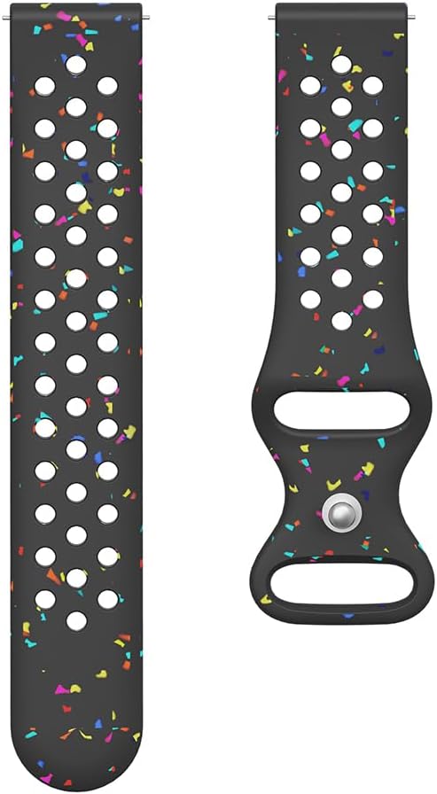 Thumbnail 4 de BYISYUE 22mm Breathable Silicone Watch Strap