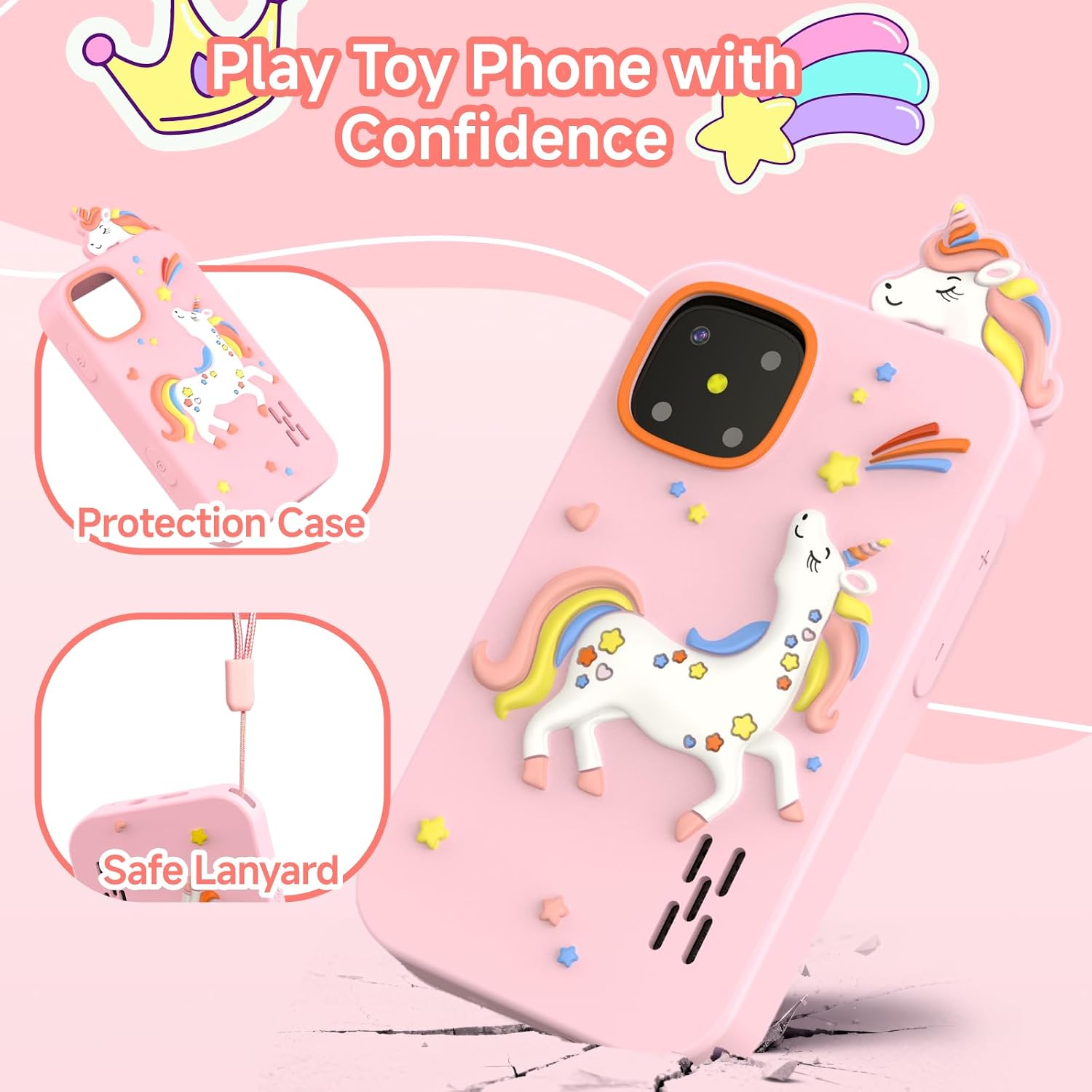 Thumbnail 5 de Kids Touchscreen Learning Phone for Ages 3‑9