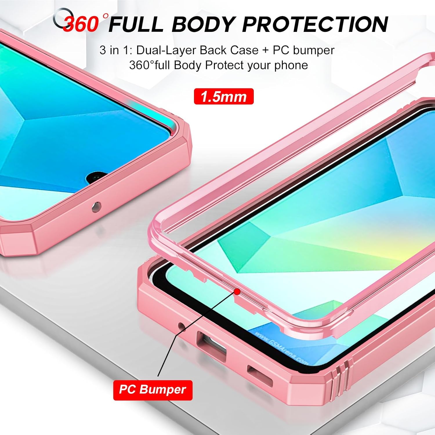 Thumbnail 4 de LeYi Galaxy A17 Protective Case with Camera Slider