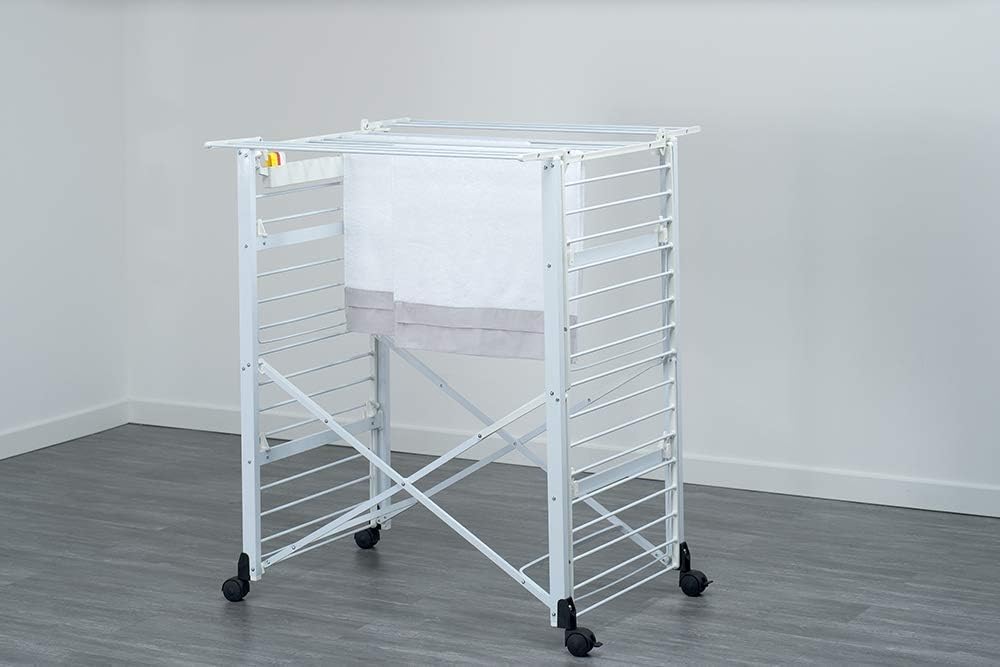 Thumbnail 4 de Foppapedretti Gulliver Stendibiancheria Pieghevole in Alluminio Bianco – 27 m di linea utile, modulare e comodo