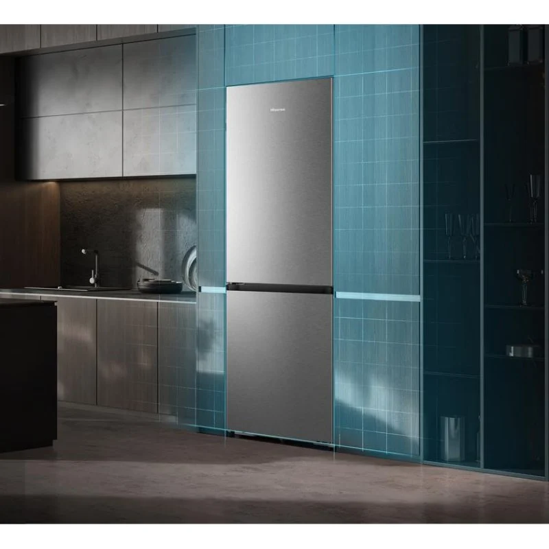 Detalle 2 de Frigorífico combi Hisense RB3K330SAIC No Frost 186 cm 330 L C Inox WiFi