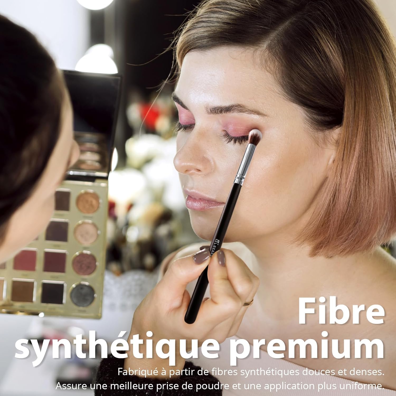 Thumbnail 6 de BEAKEY Lot de Pinceaux de Maquillage – 12 pièces avec étui noir (fond de teint, fard à paupières, blush, anticernes)