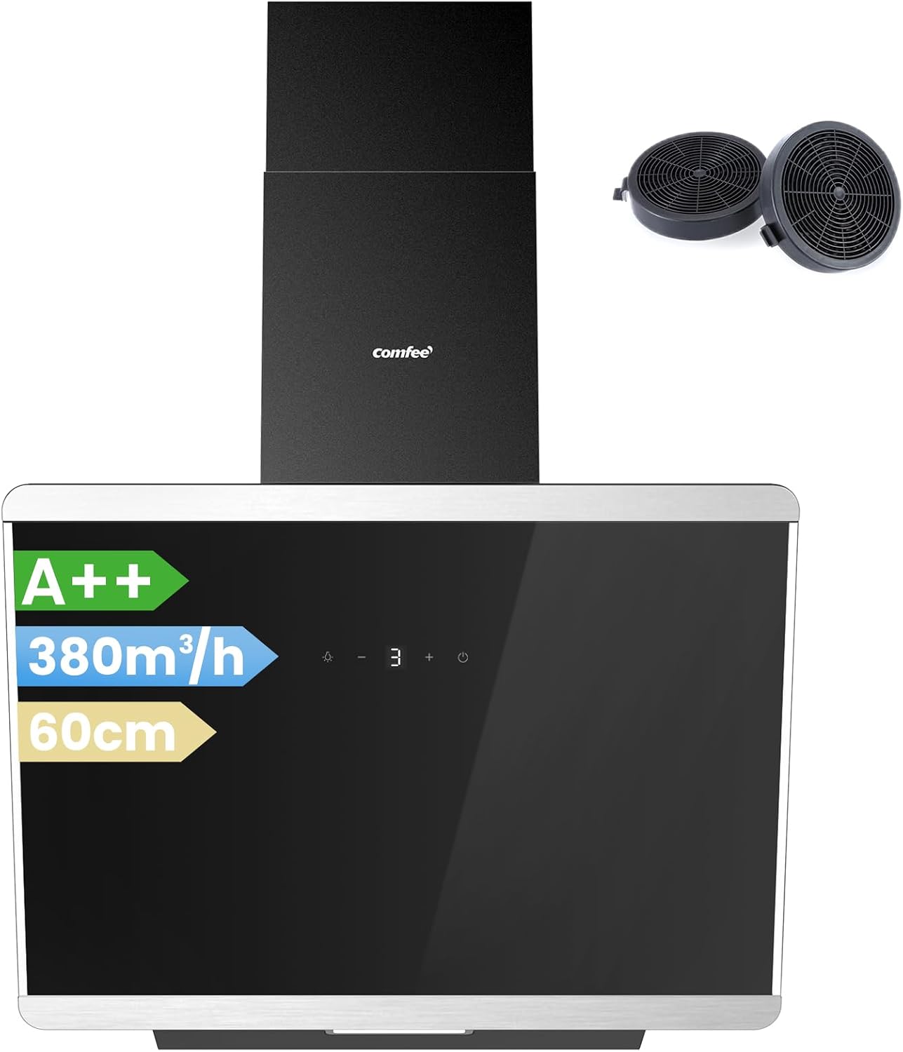 Detalle de COMFEE' CH60J64ET4A2B Dunstabzugshaube 380 m³/h